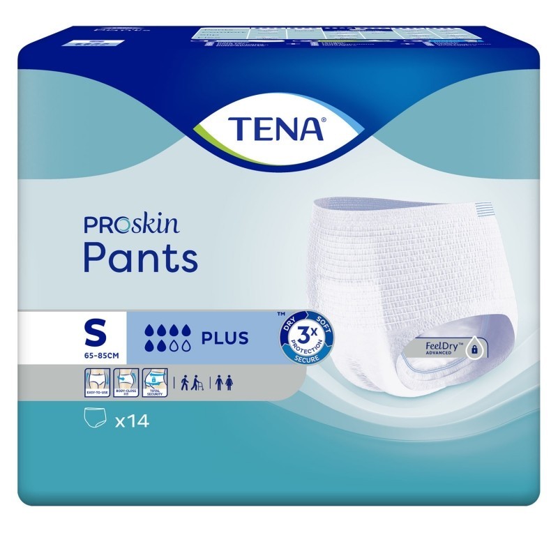 TENA® PANTS PLUS - 14 Pull-Up Protective Underwear - M Size Small Packaging  1 pack of 14 units