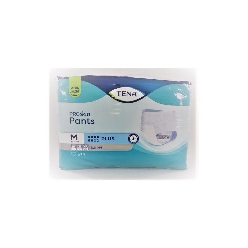 Tena ProSkin Pants Plus Extra Small Size - Pack of 14 Incontinence